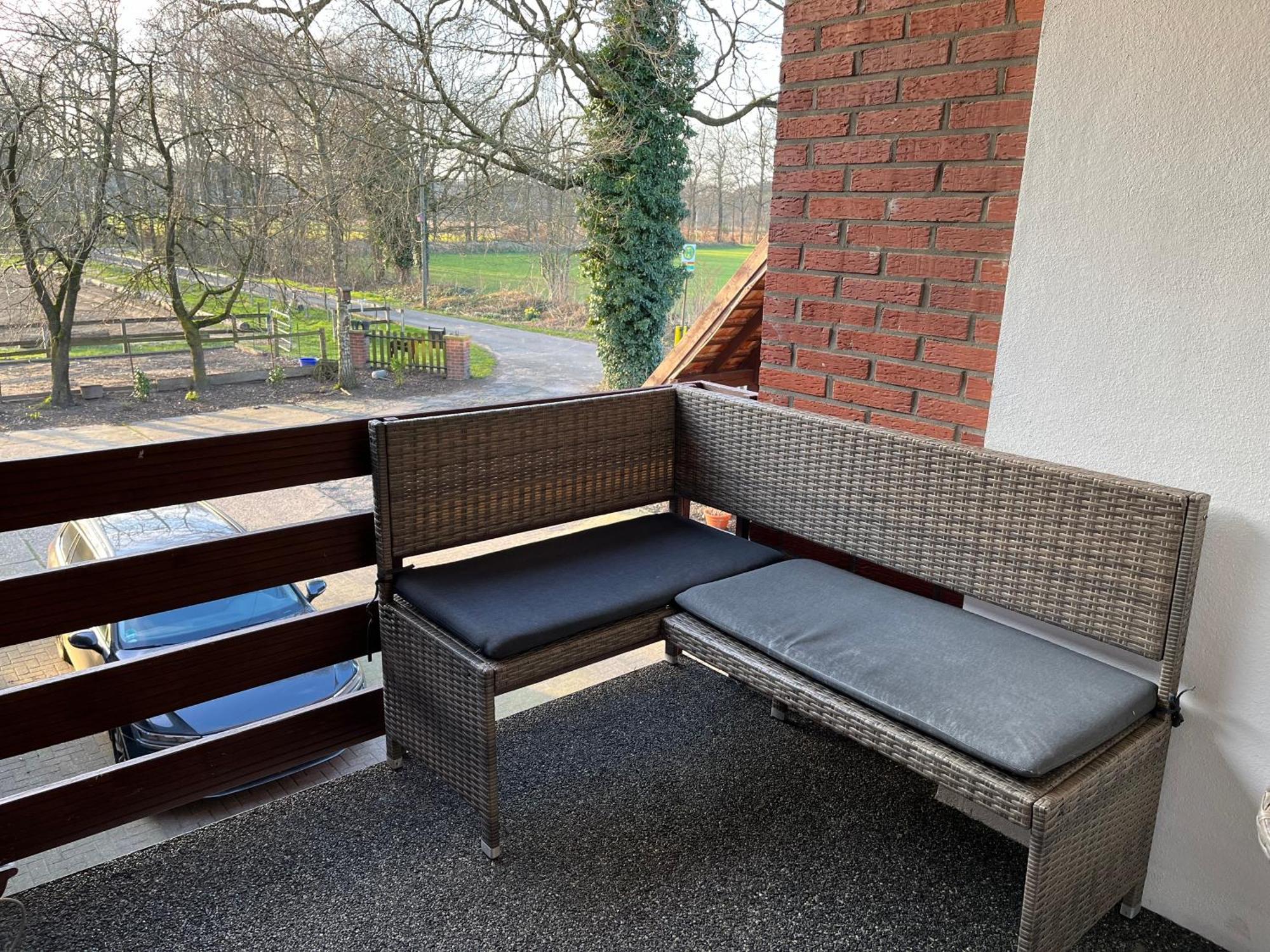 Wunderschoene Ferienwohnung Mit Balkon Auf Dem Bauernhof Greven Luaran gambar